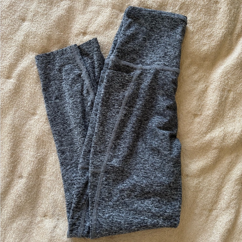 Beyond Yoga Charcoal Heather Leggings - Dark Gray